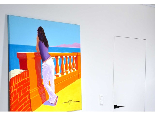 Marco kooiman - lungomare - acryl op doek - 100x100 cm - afbeelding 6 van  13