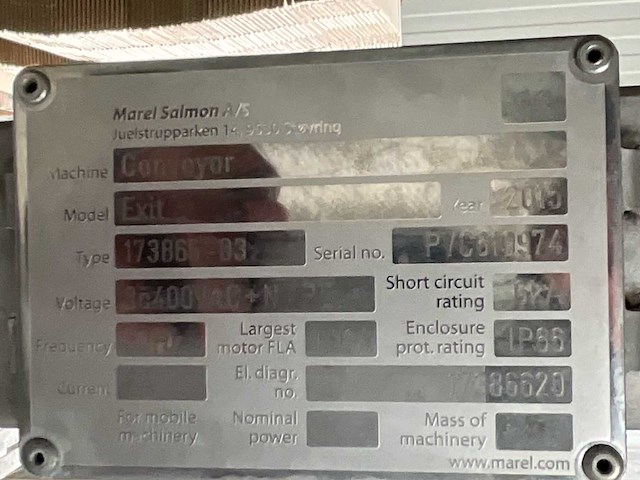 Marel salmon konvooi separator - afbeelding 2 van  8