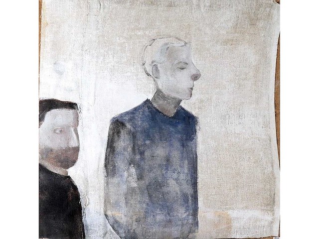 Marije gertenbach - personnages - olieverf op jute - afbeelding 1 van  6
