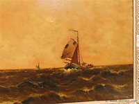 Marine, olie op doek - afbeelding 3 van  3