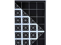 Mark verstockt - geometrisch abstracte compositie - kleurenzeefdruk - 1976 - afbeelding 6 van  6