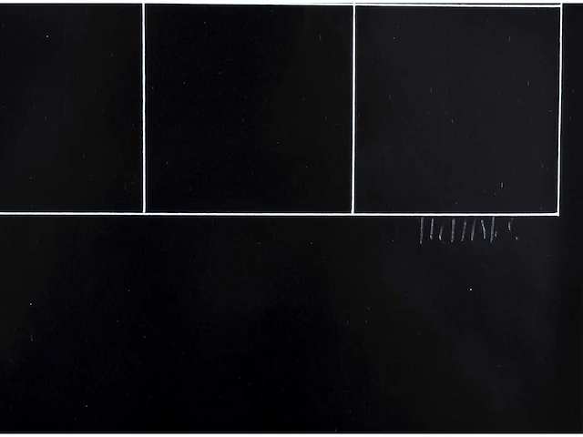Mark verstockt - geometrisch abstracte compositie - kleurenzeefdruk - 1976 - afbeelding 3 van  6