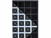 Mark verstockt - geometrisch abstracte compositie - kleurenzeefdruk - 1976 - afbeelding 6 van  6