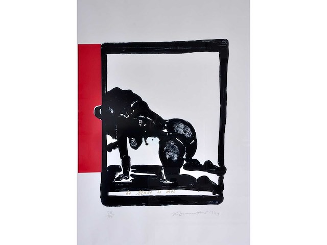 Marlene dumas - de muze is moe - kleurenzeefdruk - afbeelding 2 van  7