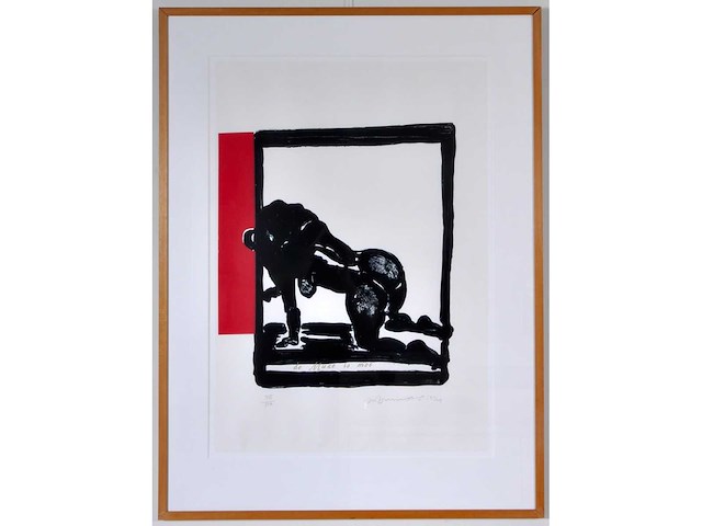 Marlene dumas - de muze is moe - kleurenzeefdruk - afbeelding 1 van  10