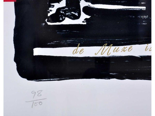 Marlene dumas - de muze is moe - kleurenzeefdruk - afbeelding 6 van  10