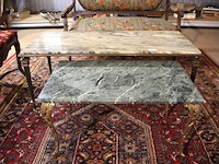 Marmeren salontafel (x2) - afbeelding 1 van  6