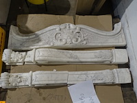 Marmeren schouw + diverse metalen - afbeelding 4 van  4