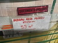 Marmo rosa mosaico vloertegel - afbeelding 3 van  4