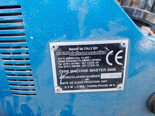Marmoelettromeccanica - master 3000 - draagbare steenvormingsmachine - 1997 - afbeelding 4 van  6