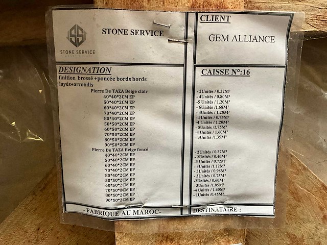 Marokkaans beige natuursteen tuintegel - afbeelding 4 van  5