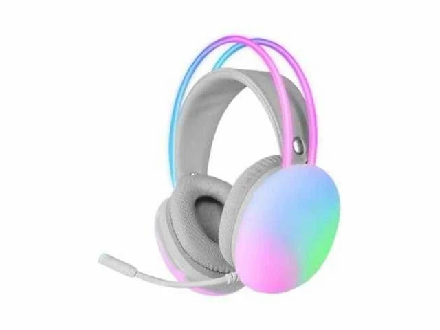 Mars gaming mh-glow, 360° full chroma rgb flow headset, geluidsdempend microfoon, ultralicht design, memory foam, windows/ps4/ps5/xbox series x|s/one/mac/switch/switch 2/smartphone/tablet, zwart - afbeelding 1 van  7