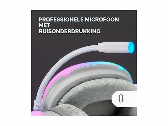 Mars gaming mh-glow, 360° full chroma rgb flow headset, geluidsdempend microfoon, ultralicht design, memory foam, windows/ps4/ps5/xbox series x|s/one/mac/switch/switch 2/smartphone/tablet, zwart - afbeelding 4 van  7