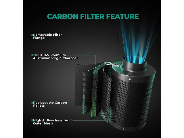 Mars hydro actieve koolstoffilter - afbeelding 4 van  5