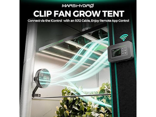 Mars hydro clip-on ventilator - afbeelding 7 van  7