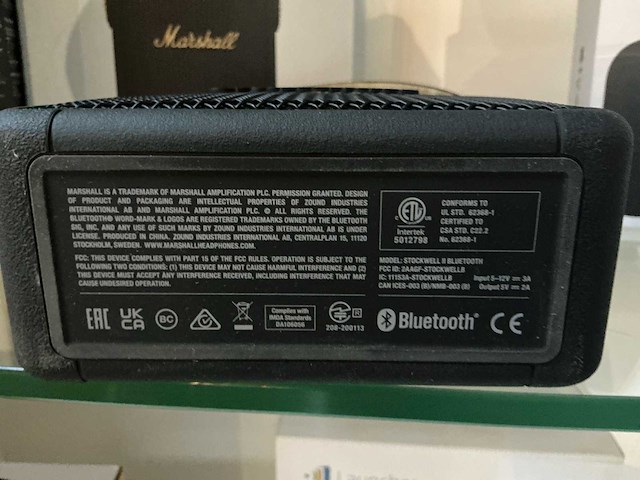 Marshall bt speaker stockwell ii black speaker (2x) - afbeelding 2 van  3