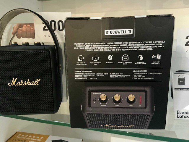 Marshall bt speaker stockwell ii black speaker (2x) - afbeelding 3 van  3