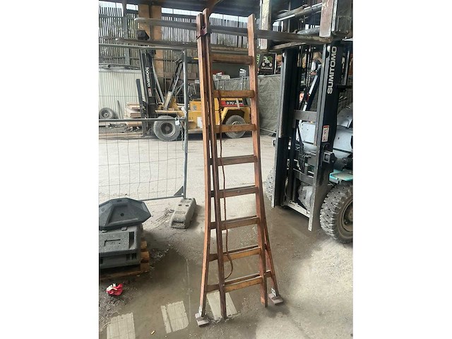 Martin 2x8 houten schuifladder - afbeelding 1 van  3