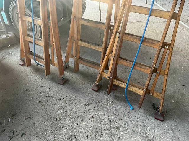 Martin 2x9 houten ladder (3x) - afbeelding 5 van  6