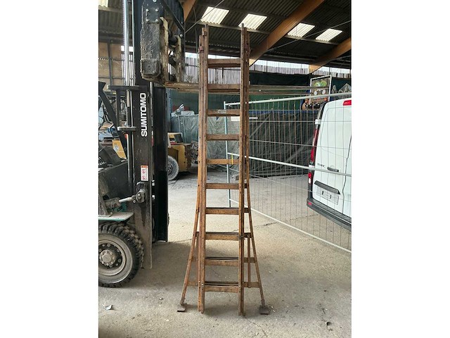 Martin 3x10 3 delige houten schuifladder - afbeelding 1 van  3