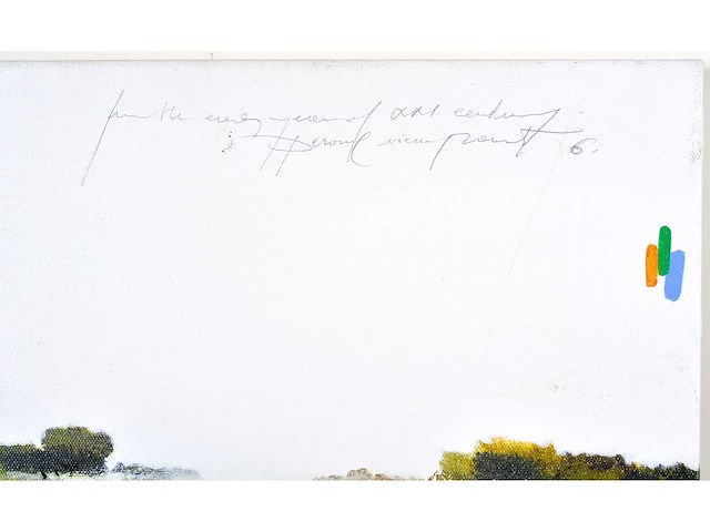 Martin baeyens - personal viewpoint 6 - acryl op doek - 40x40 cm - 2005 - afbeelding 6 van  12