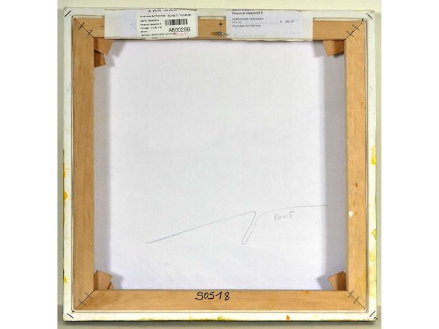 Martin baeyens - personal viewpoint 6 - acryl op doek - 40x40 cm - 2005 - afbeelding 1 van  1