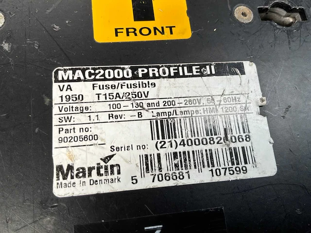 Martin mac 2000 moving head - afbeelding 7 van  10
