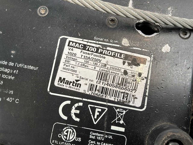 Martin mac 700 moving head (2x) - afbeelding 3 van  9