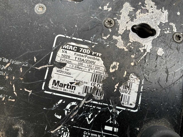 Martin mac 700 moving head (2x) - afbeelding 6 van  9