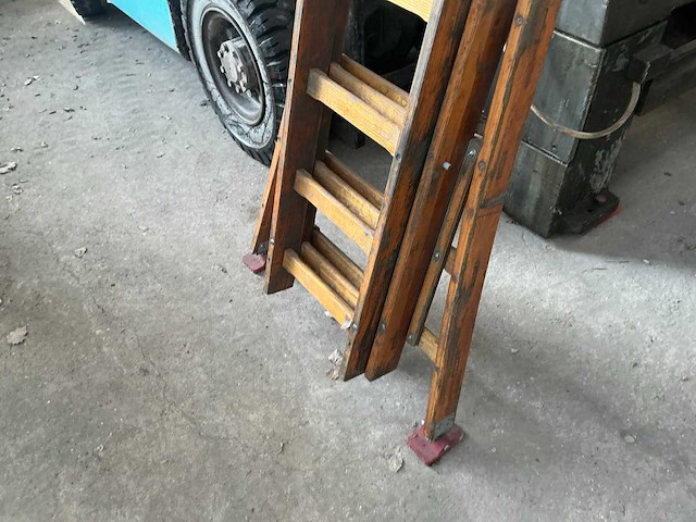 Martin t3 3 delige houten ladder (2x) - afbeelding 3 van  5
