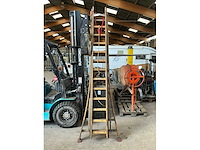 Martin t3 3 delige houten ladder (2x) - afbeelding 1 van  5