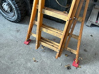 Martin t3 3 delige houten ladder (2x) - afbeelding 2 van  4