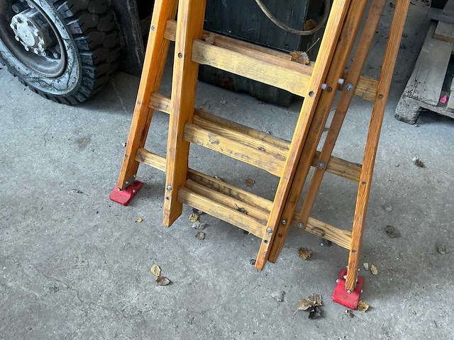 Martin t3 3 delige houten ladder - afbeelding 2 van  4