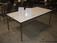 Martinique tafel 200x100 hpl wit