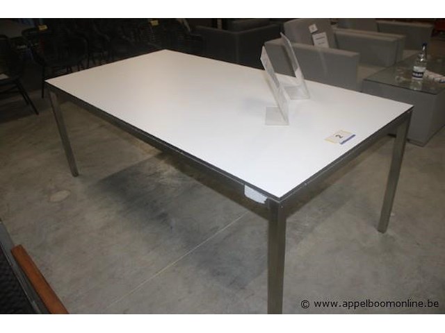 Martinique tafel 200x100 hpl wit - afbeelding 2 van  2