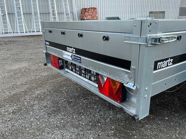 Martz - 2026 - basic 264/2 kipp - bakwagen 264 x 126 - 750kg - aanhangwagen - dubbelas - afbeelding 14 van  14