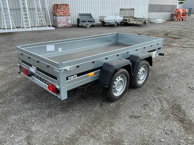 Martz - 2026 - basic 264/2 kipp - bakwagen 264 x 126 - 750kg - aanhangwagen - dubbelas - afbeelding 5 van  14