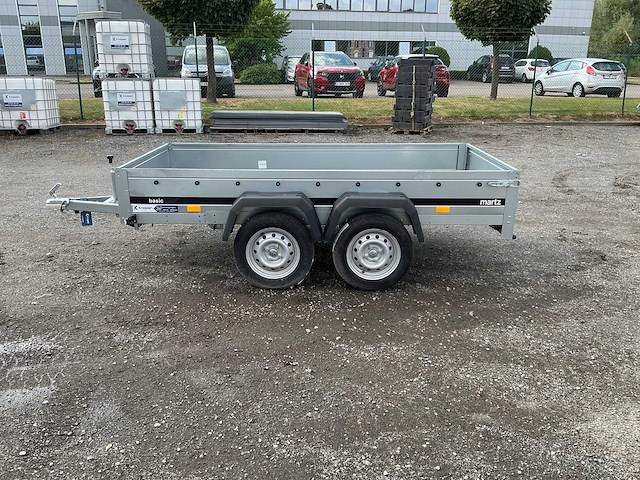 Martz - 2026 - basic 264/2 kipp - bakwagen 264 x 126 - 750kg - aanhangwagen - dubbelas - afbeelding 3 van  5