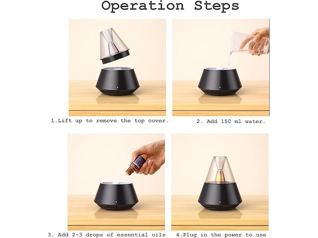 Marzius aromaverspreider voor etherische oliën - afbeelding 2 van  6