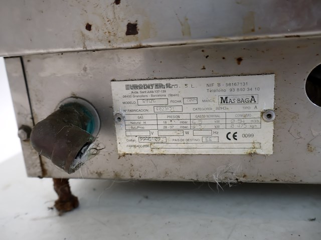 Mas baga grill bakplaat gas - afbeelding 6 van  7