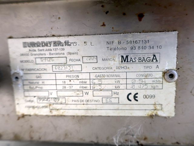 Mas baga grill bakplaat gas - afbeelding 7 van  7