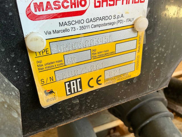 Maschio gaspardo furbo 500 gedragen kunstmeststrooier - afbeelding 3 van  3