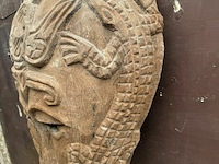 Masker houtsnijwerk kokosnoot - afbeelding 2 van  4
