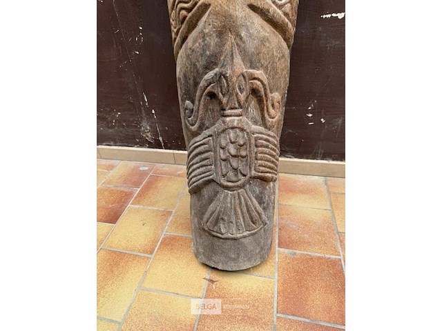 Masker houtsnijwerk kokosnoot - afbeelding 3 van  4