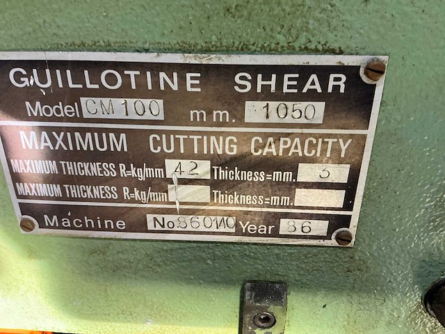 Masperi cm100 guillotineschaar - afbeelding 7 van  7