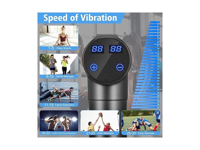 Massage gun - 30 speed modus - afbeelding 5 van  5