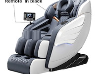 Massage zetel grijs/wit