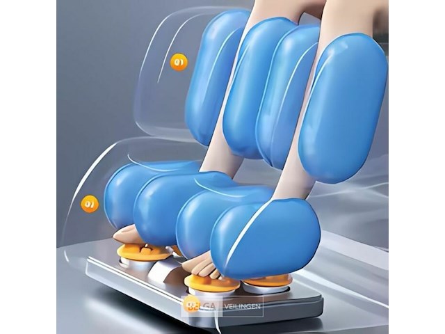 Massage zetel kleur : donker grijs - wit - afbeelding 2 van  5