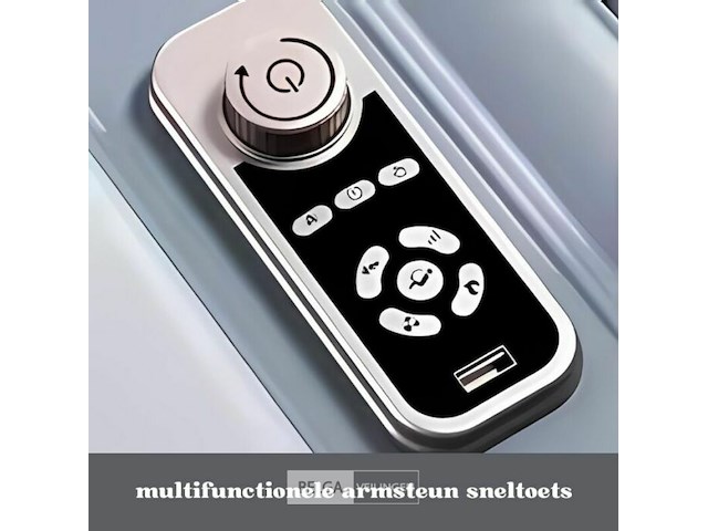 Massage zetel kleur : donker grijs - wit - afbeelding 4 van  5