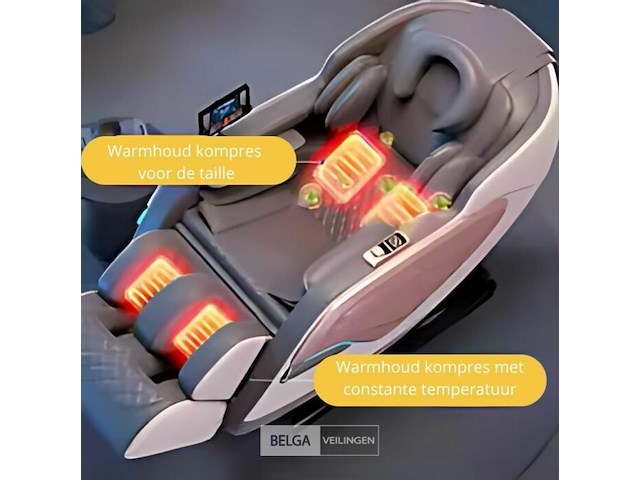 Massage zetel kleur : donker grijs - wit - afbeelding 5 van  5